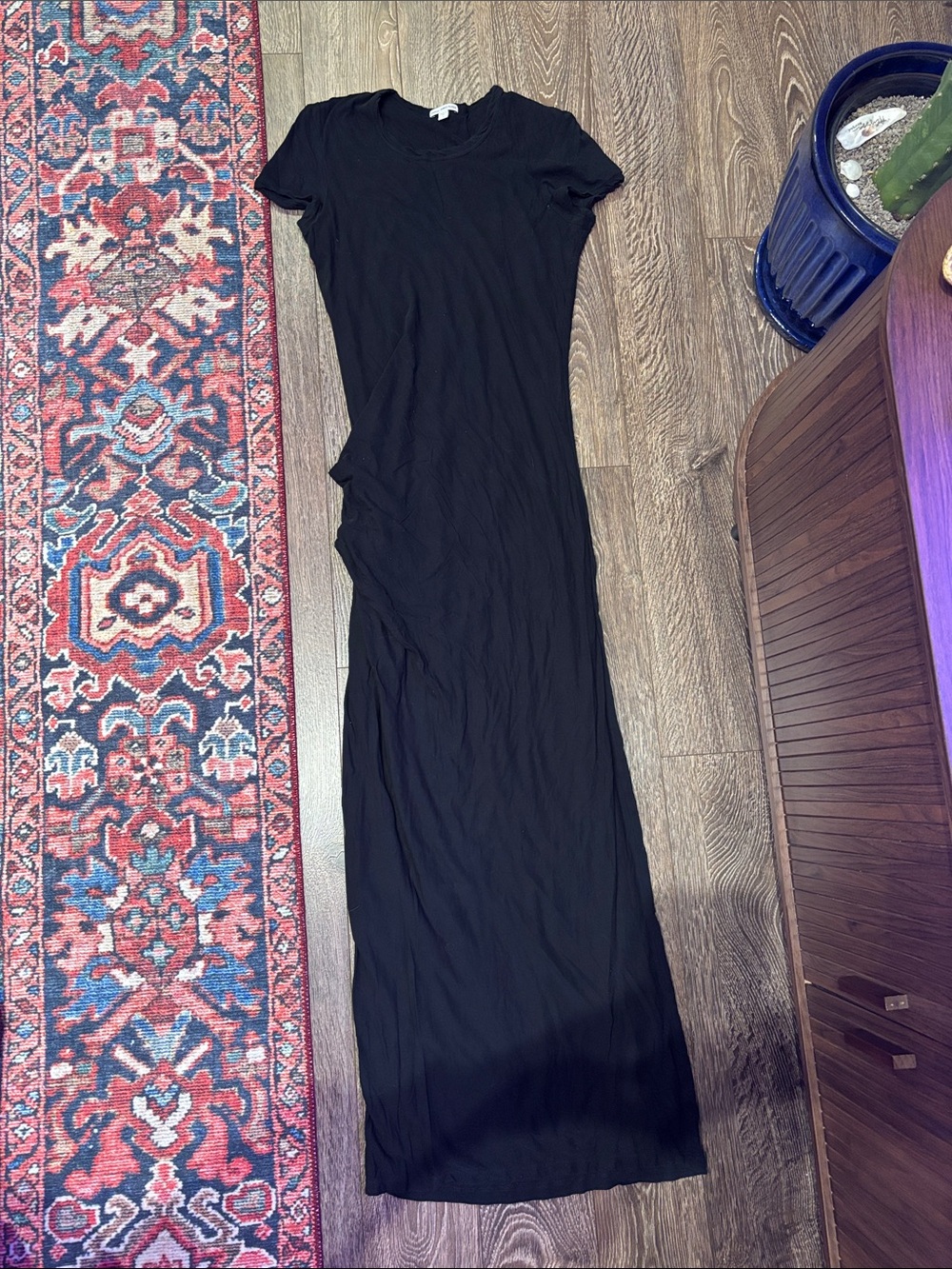 James Perse Women's Black maxi dress